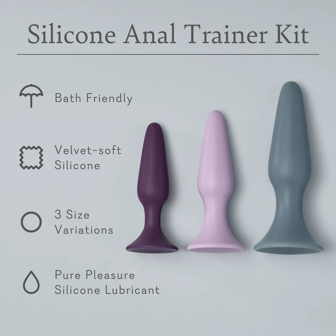 Kit de entrenamiento anal de silicona