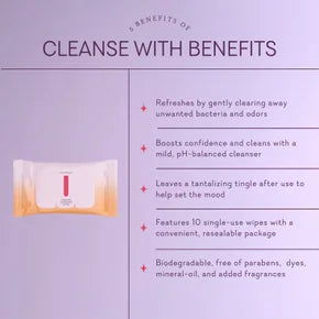 Cleanse With Benefits - Personal Care Wipes