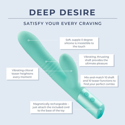 Deep Desire - Thrusting Dual-Action Vibrator