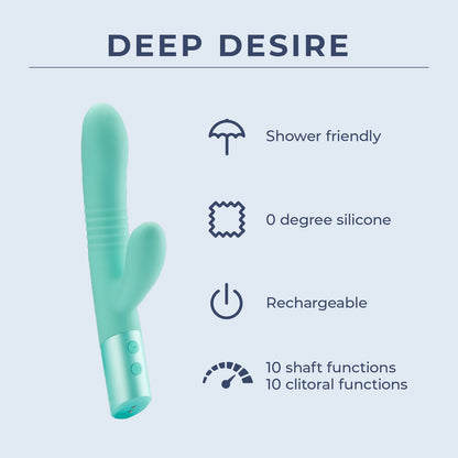 Deep Desire - Thrusting Dual-Action Vibrator