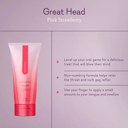 Great Head - Pink Strawberry Oral Gel