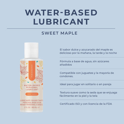 Water-Based Personal Lubricant - Sweet Maple Flavored Personal Moisturizer