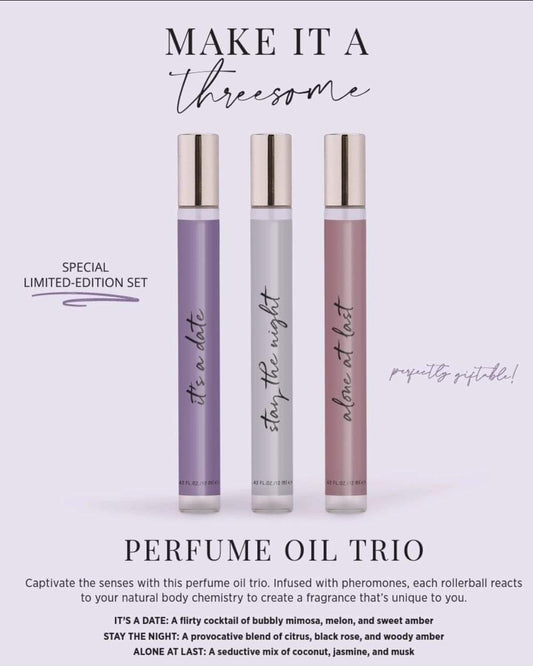 Perfume Oil Trio - Pheromone-infused Perfume Oils