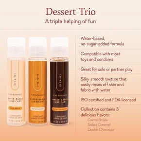 Dessert Trio Water-based Lubricant Gift Set